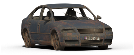 Download Stock Image: Damaged Car HD 2K