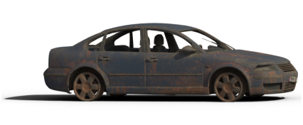 Download Stock Image: Damaged Car HD 2K
