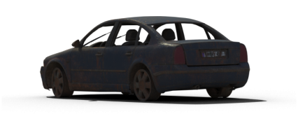 Download Stock Image: Damaged Car HD 2K