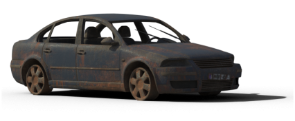 Download Stock Image: Damaged Car HD 2K