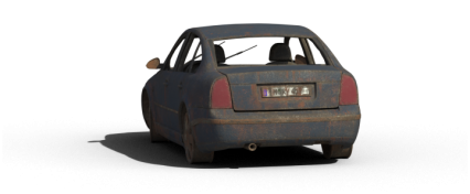 Download Stock Image: Damaged Car HD 2K