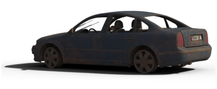 Download Stock Image: Damaged Car HD 2K