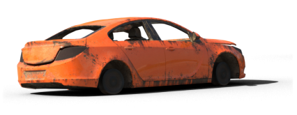 Download Stock Image: Damaged Car HD 2K