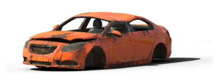 Download Stock Image: Damaged Car HD 2K