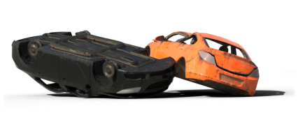 Download Stock Image: Damaged Car HD 2K