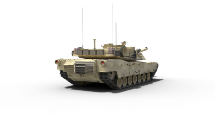 Download Stock Image: Stationary Tank Facing Away HD 3K