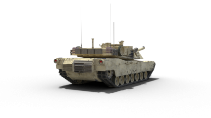 Download Stock Image: Stationary Tank Facing Away HD 3K