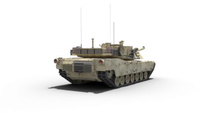 Download Stock Image: Stationary Tank Facing Away HD 3K