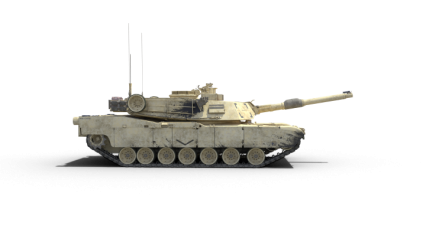 Download Stock Image: Stationary Tank Facing To Side HD 3K