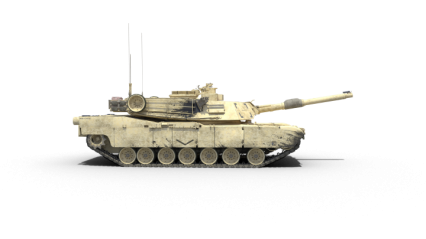 Download Stock Image: Stationary Tank Facing To Side HD 3K