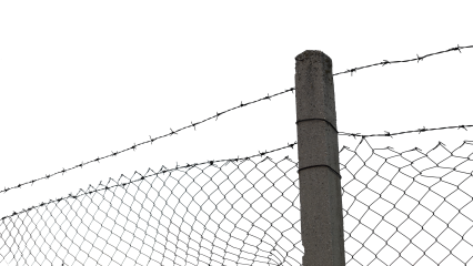 Download Stock Image: Barbed Wire Fence HD 7K