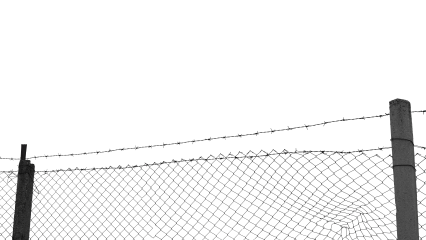 Download Stock Image: Barbed Wire Fence HD 7K