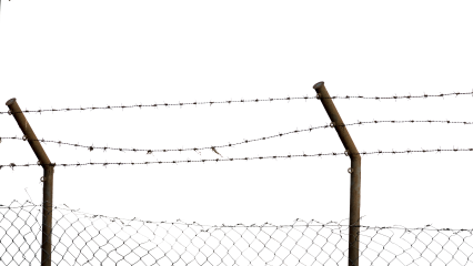 Download Stock Image: Barbed Wire Fence HD 7K
