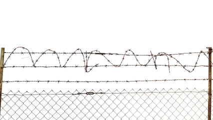 Download Stock Image: Barbed Wire Fence HD 7K
