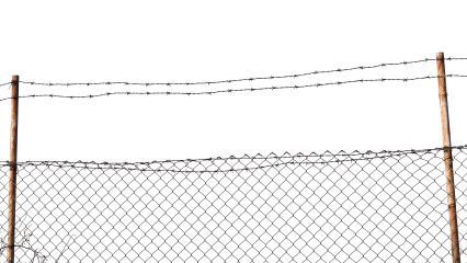 Download Stock Image: Barbed Wire Fence HD 7K