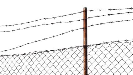 Download Stock Image: Barbed Wire Fence HD 7K