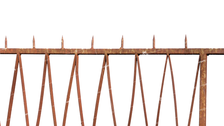 Old Security Fencing HD 7K Stock Image
