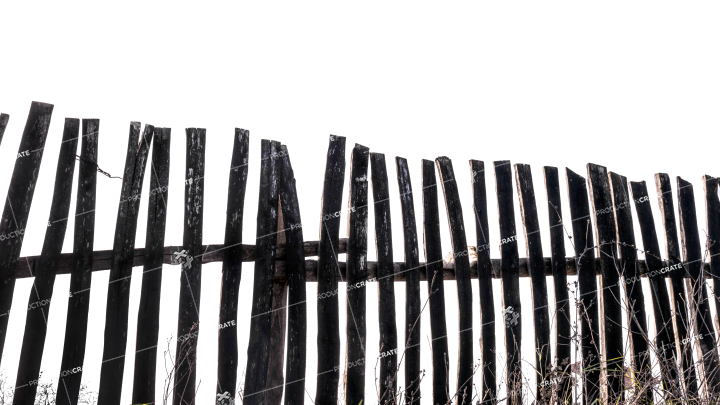 Wooden Fence HD 7K Stock Image