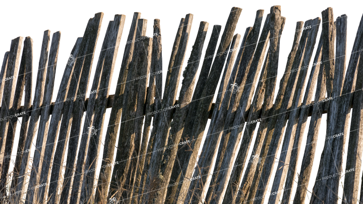 Wooden Fence HD 7K Stock Image