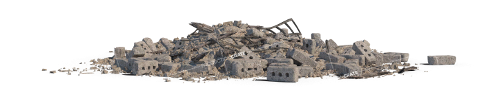 Debris Rubble Pile HD 3K | GraphicsCrate